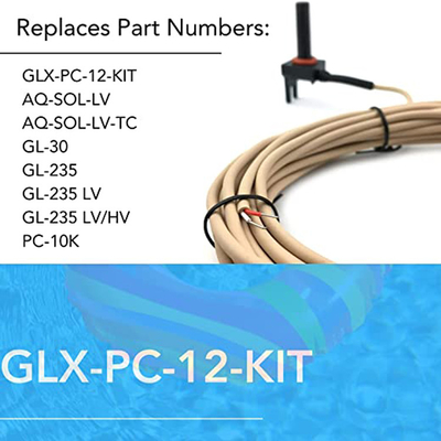 GLX-PC-12-KIT पूल टेम्परेचर सेंसर थर्मिस्टर वाटर एयर सोलर 15 फीट केबल के साथ