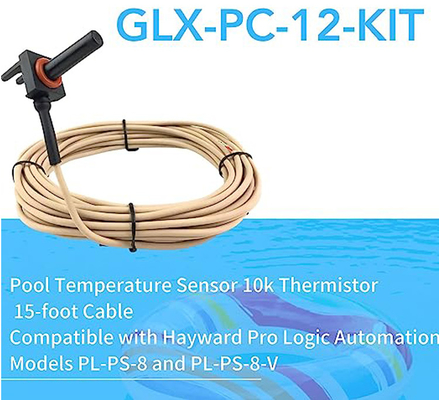 GLX-PC-12-KIT पूल टेम्परेचर सेंसर थर्मिस्टर वाटर एयर सोलर 15 फीट केबल के साथ