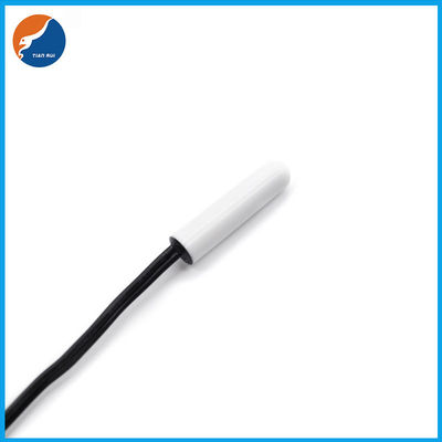 सिलेंडर हेड 10KΩ एनटीसी तापमान सेंसर व्हाइट प्लास्टिक कैप्सूल ट्यूब जांच
