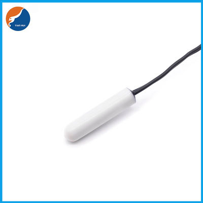 सिलेंडर हेड 10KΩ एनटीसी तापमान सेंसर व्हाइट प्लास्टिक कैप्सूल ट्यूब जांच