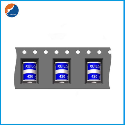 उपभोक्ता इलेक्ट्रॉनिक्स के लिए 3RA-5-SS दो स्क्वायर इलेक्ट्रोड GDT गैस डिस्चार्ज ट्यूब 75V-600V DC स्पार्क-ओवर वोल्टेज